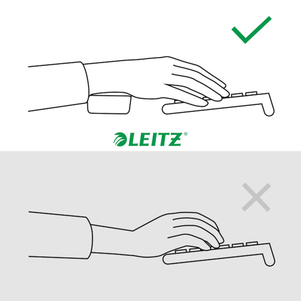 Podkładka do klawiatury Leitz Ergo ciemnoszara