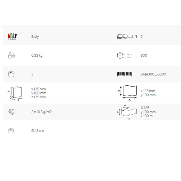 Papier toaletowy Katrin Classic System D 2 warstwowy