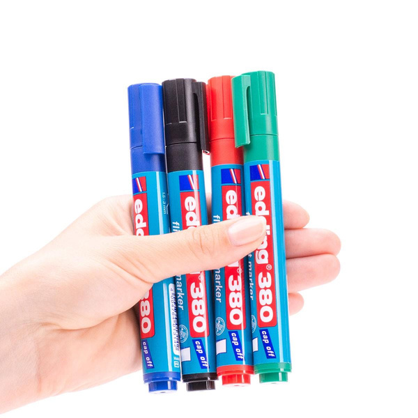 Marker do flipchartów Edding 380 końcówka okrągła czarny