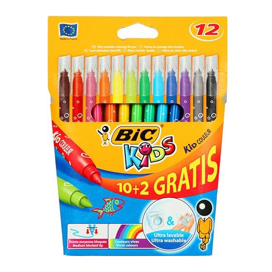 Flamastry Bic KidsCouler 10+2