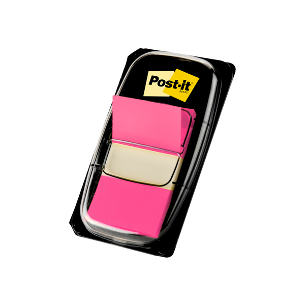 Zakładki indeksujące Post-it 3M 25x43mm jaskraworóżowe 680-21