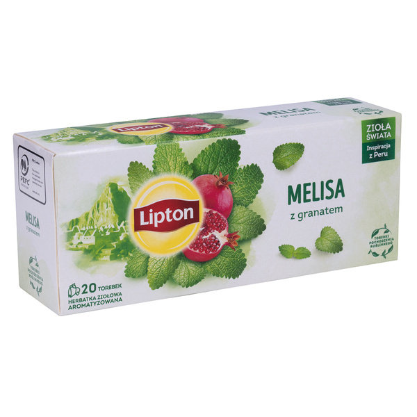 Herbata ziołowa Lipton melisa z granatem 20 torebek