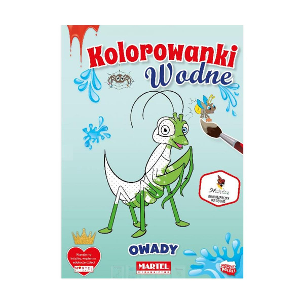 Kolorowanka wodna Owady