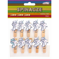 Spinacze drewniane Jednorożce 35mm Aliga