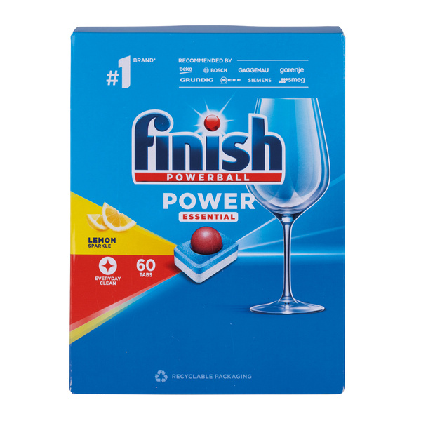 Tabletki do zmywarek Finish Power Essential Lemon 60 sztuk