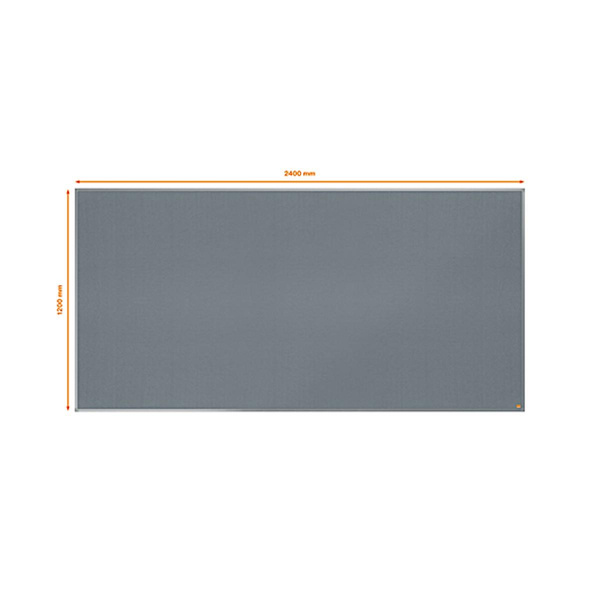 Tablica filcowa 240x120cm Nobo Essence szary