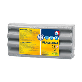 Plastelina Astra 1kg  szary