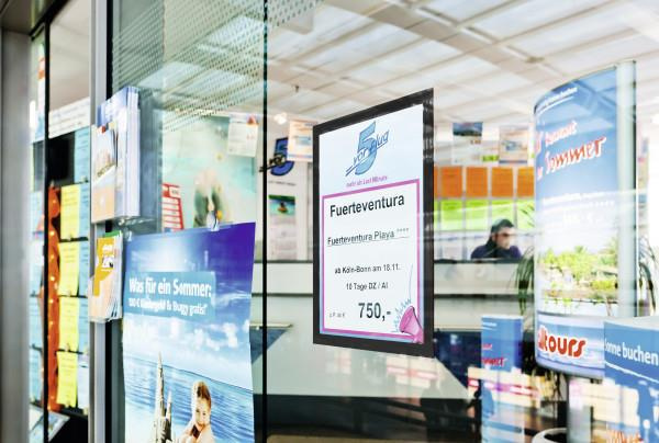 Ramka magnetyczna A4 srebrna Durable Magaframe samoprzylepna granatowy