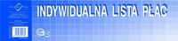 Indywidualna lista płac 1/3 A3