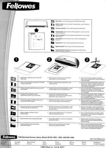 Arkusze czyszczące wałki laminatora Fellowes A4