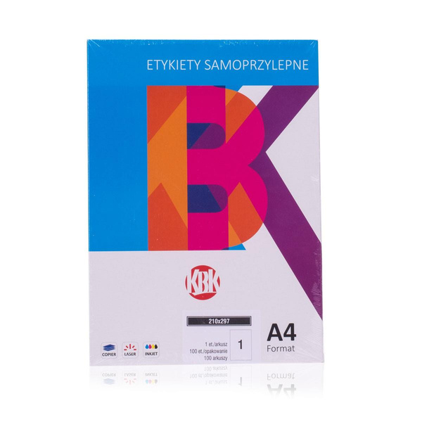 Etykiety samoprzylepne KBK A4 105x37mm