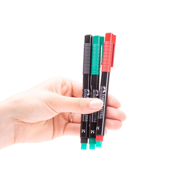 Foliopis Faber Castell Multimark rozmiar M 1.0 mm zielony