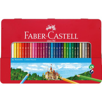 Kredki ołówkowe Faber Castell Zamek 36 kolorów metalowe opakowanie