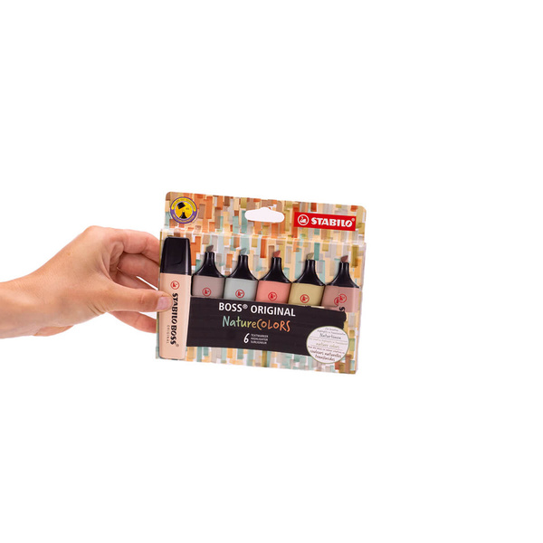 Zakreślacz Stabilo Boss naturalne kolory 6 kolorów