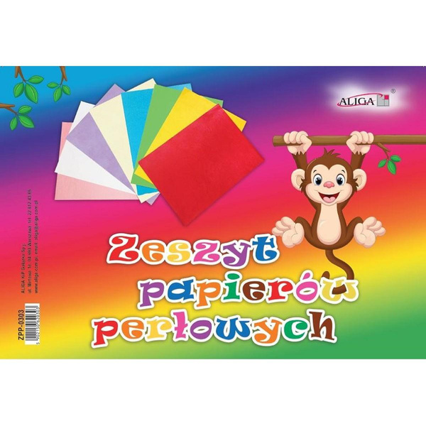 Zeszyt papierów kolorowych perłowych B5