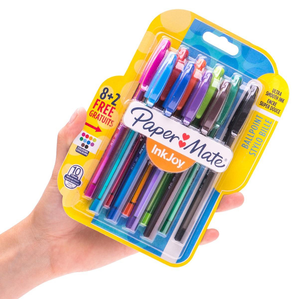 Długopis automatyczny PaperMate Inkjoy 100 10 kolorów
