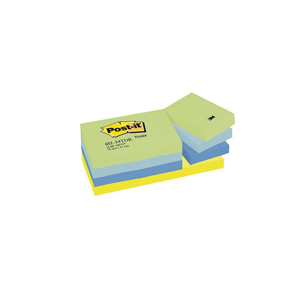 Karteczki samoprzylepne 51x38mm Post-it 3M paleta marzycielska 653MTDR