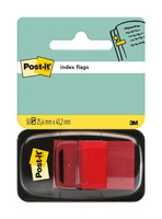 Zakładki indeksujące Post-it 3M 25x43mm czerwone 680-1