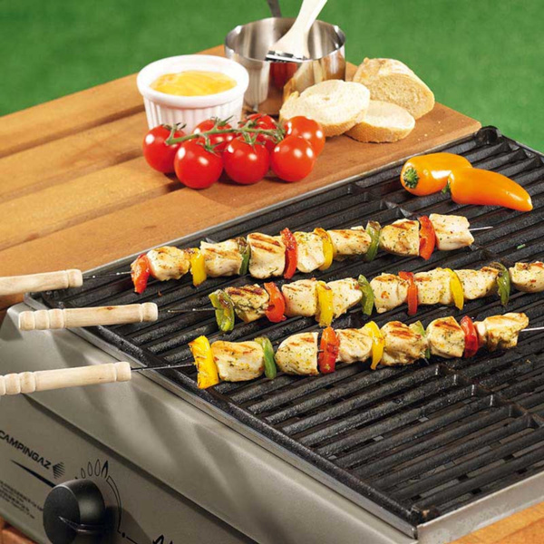 Szpikulce do szaszłyków z drewnianą rączką 38 cm 4 szt BBQ