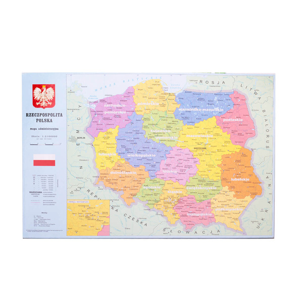 Podkładka na biurko Mapa Polski dwustronna