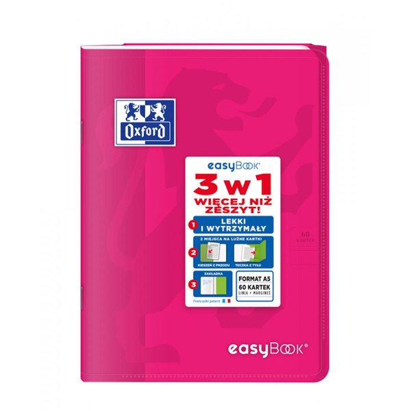Zeszyt Oxford Easybook A5 w linię 60 kartek