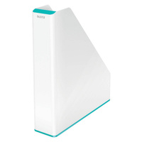 Pojemnik na dokumenty A4 plastikowy 73mm Leitz Wow turkusowy