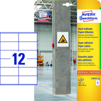 Etykiety papierowe do trudnych powierzchni Avery Zweckform białe 105x48mm