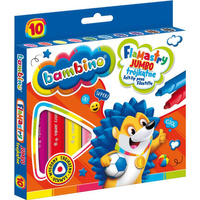 Flamastry Bambino trójkątne 10 kolorów