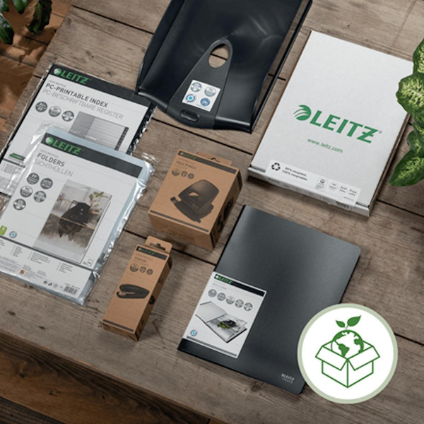 Przekładki do segregatora neutralne pod względem emisji CO2 Leitz Recycle 1-10 A4