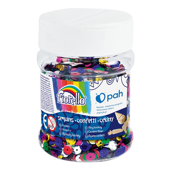 Cekiny confetti Kółko w słoiku 80g