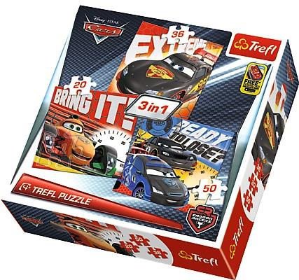 Puzzle 3w1 Po wyściugu Cars Trefl