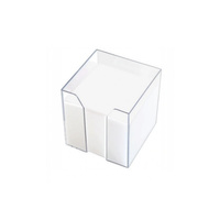 Kostka biała nieklejona w pojemniku 8,5x8,5x7cm