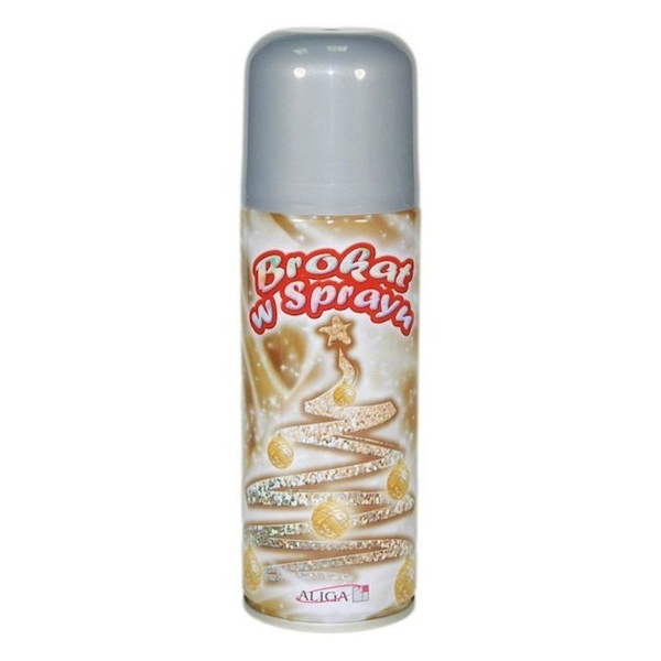 Brokat w sprayu 250ml Aliga srebrny