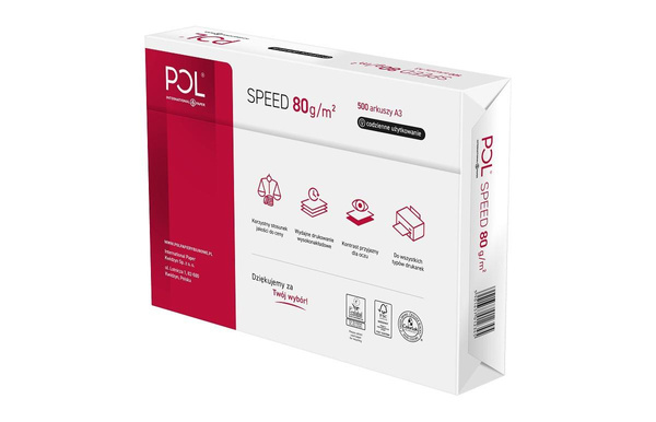 Papier ksero A3 80g Polspeed