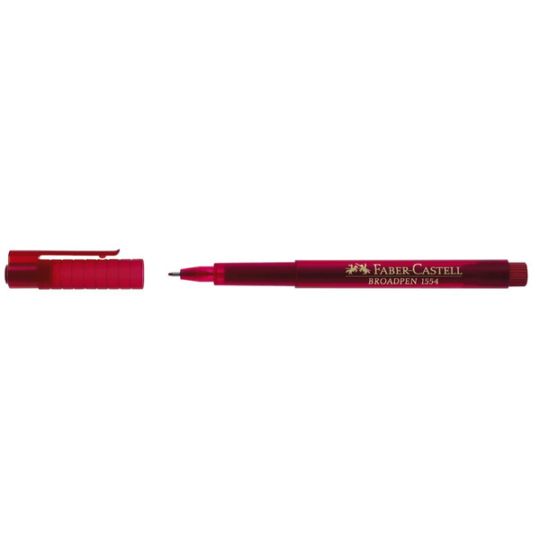 Cienkopis Faber Castell Broadpen 1554 czerwony