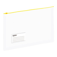 Torebka z suwakiem Grand EC011B A4 żółty