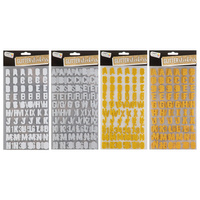 Alfabet piankowy brokatowy