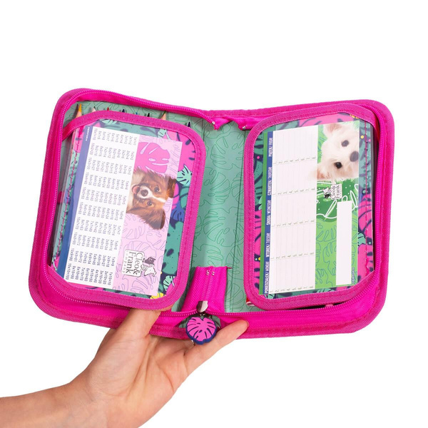 Piórnik z wyposażeniem jednokomorowy Cleo i Frank 20