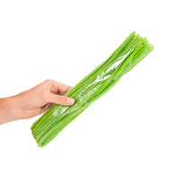 Druciki pluszowe Aliga 6mm zielone jasne