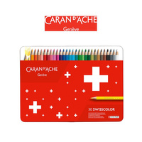 Kredki Caran d`Ache Swisscolor 30 kolorów metalowe opakowanie
