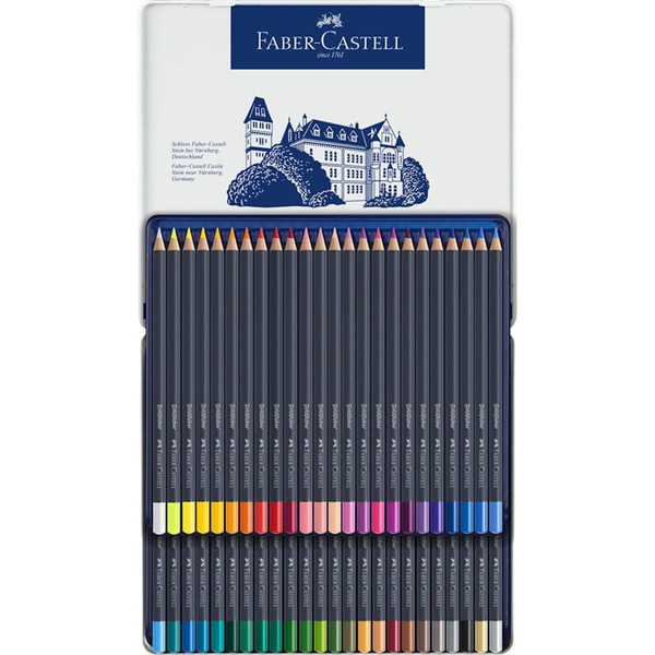 Kredki ołówkowe Faber Castell Goldfaber 48 kolorów metalowe opakowanie