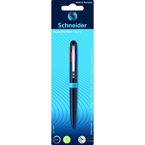 Długopis automatyczny Schneider Take 4 M 4 kolory wkładu