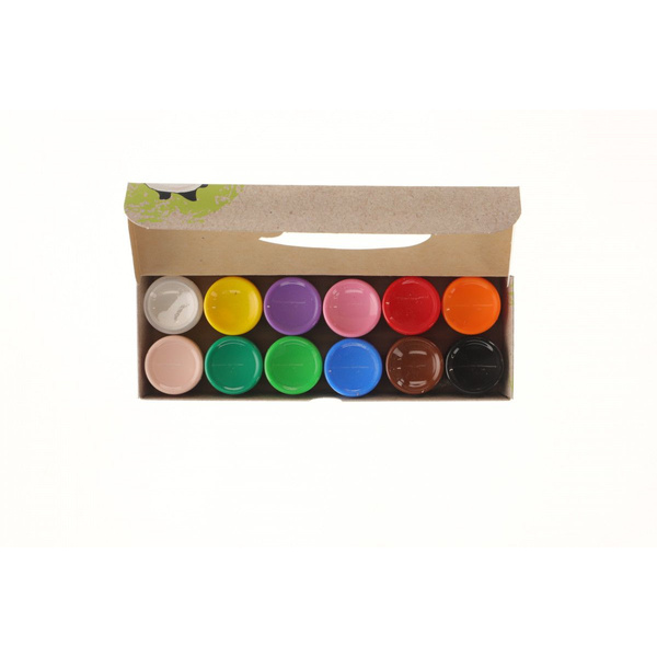 Farby plakatowe 12 kolorów 20ml Eco Astra