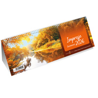 Kalendarz biurkowy ze spiralą Impresje Michalczyk i Prokop 2026 rok