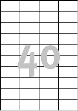 Etykiety samoprzylepne Avery Zweckform uniwersalne białe 52,5x29,7mm