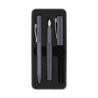 Zestaw prezentowy pióro+długopis Faber Castell Grip 2010 Dapple Gray