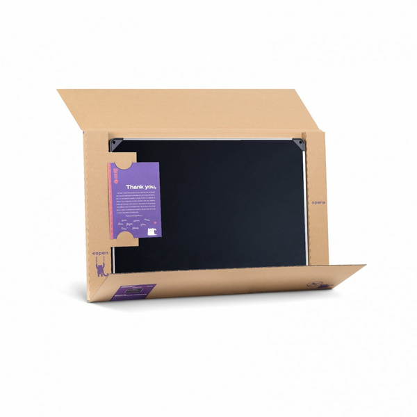 Tablica kredowa w ramie aluminiowej 60x45 cm Memobe Idea czarna