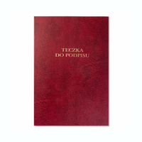 Teczka do podpisu Barbara 10 kart bordowy