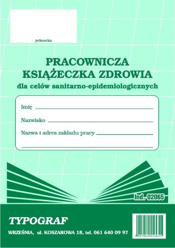 Książeczka zdrowia pracownika A6