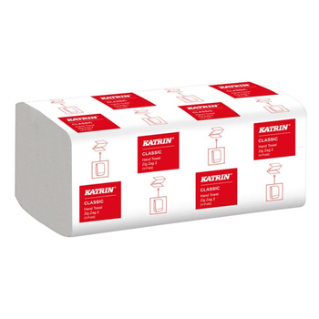 Ręczniki papierowe ZZ białe Katrin 2 warstwowy